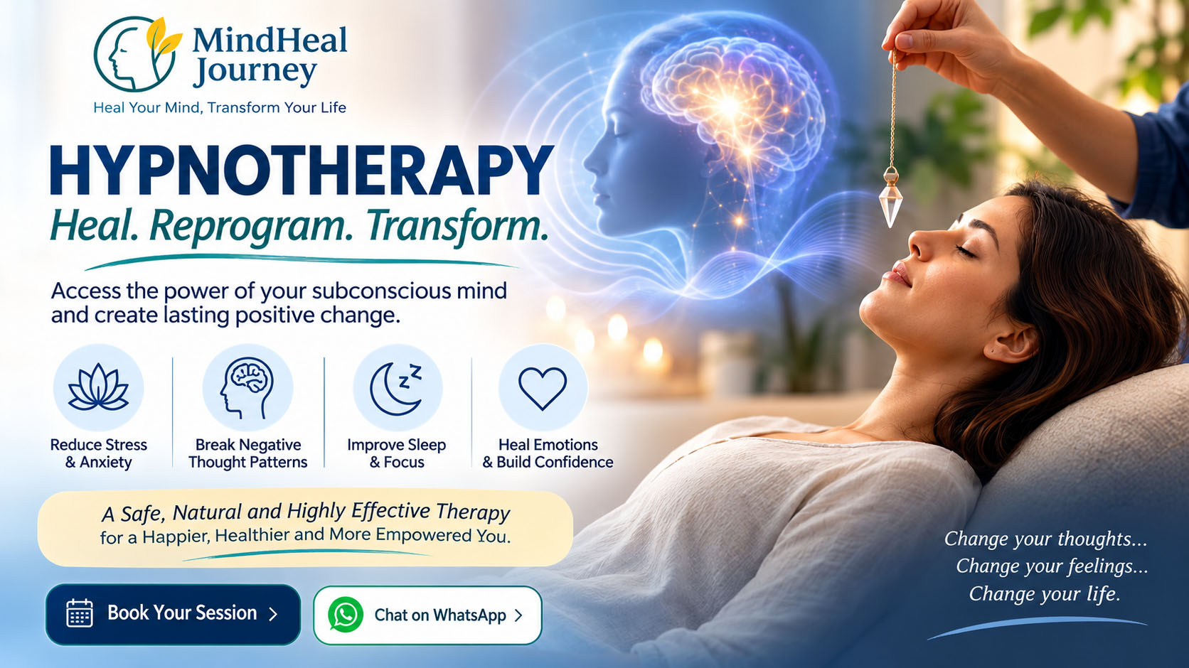 Hypnotherapy and relaxation session